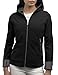 SCOTTeVEST Glow Hoodie for Women - 18 Hidden Pockets - Lightweight Zip Up Sweatshirt for Travel & More (Midnight, Medium)