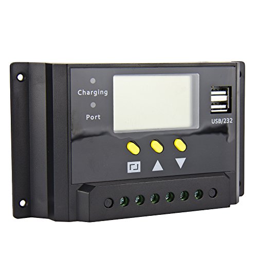 30a lcd 12v/24v pwm solar charge controller