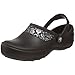Crocs Women's Mercy Clog | Slip Resistant Work Shoes, Black/Silver, 7