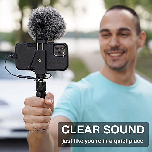 PowerDeWise Unidirectional OnCamera Microphone Kit with Tripod