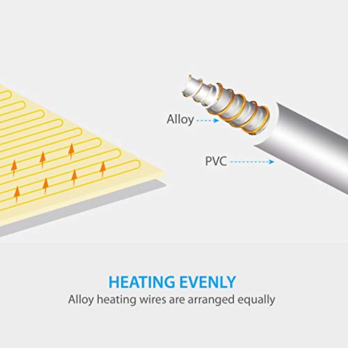 image for Elantrip Machine Washable Electric Heated Blanket 12 Volt for Car Vehi