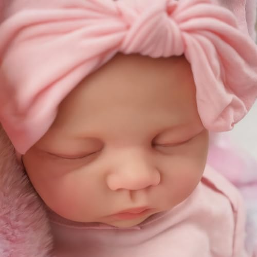 Brastoy Boneca Bebê Reborn Menina de Silicone Sólido Macio Realista 48cm Original Pode dar banho