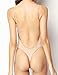 HOLYSNOW Women Plunging Deep V-Neck Strapless Backless Bodysuit for Wedding Beige