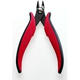 Hakko CHP TR-58-R Medium Soft and Ferrous Wire Cutter, Flush Cut, 3.0mm Hardened Carbon Steel Construction, HRC 58, 21-Degree