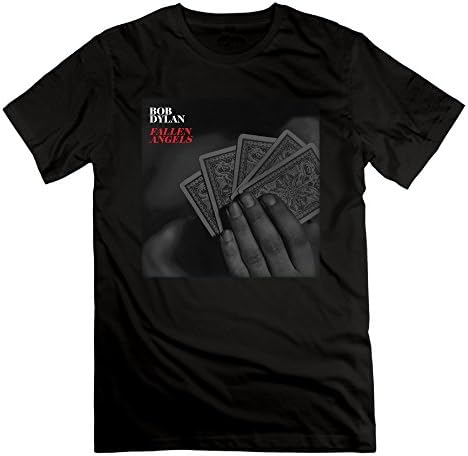 Men's Bob Dylan Fallen Angels Letterman T-shirt Short Sleeve