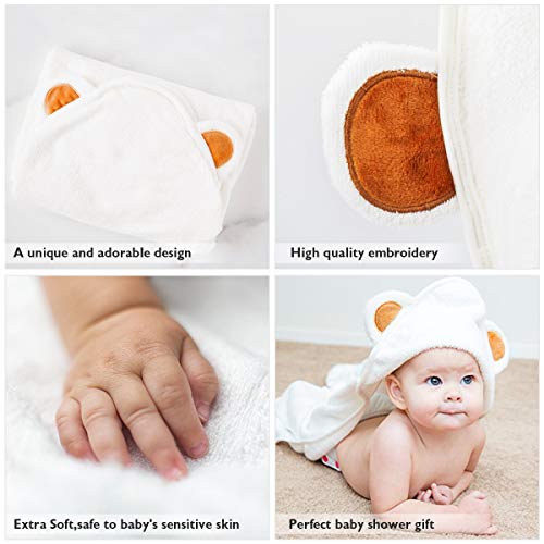 CIGREEN Baby Towel and Washcloth Set (Yellow)