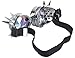 Rainbow Crystal Lenses Steampunk Glasses Chrome Finish Gotchic Welder Goggles,Silver,Adjustable