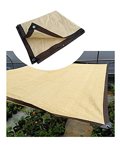 Yeanee Sonnenschutznetz Schattiernetz Beige,Sonnensegel mit 90% Schattierwirkung Sonnenschutzgewebe,für Terrasse Garten…