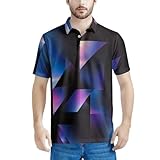 HUGS IDEA Gradient Geometry Men's Short Sleeve