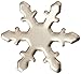 CREATIVE IMPRESSIONS CI95006 Metal Paper Fasteners 50/Package, Pewter Snowflakes