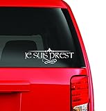 Custom Window Car Decal - Je Suis Prest Sassenach Outlander Inspired Dinna Fash Gifts Fancy Unique Vinyl Sticker (11