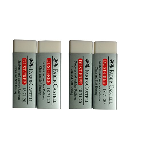 Pack-of-4-Faber-Castell-LARGE-Pencil-Eraser-Dust-Free-Clean-and-Extra-Soft-Erasing-for-ART-OFFICE-SCHOOL-USE-62x2x125cm