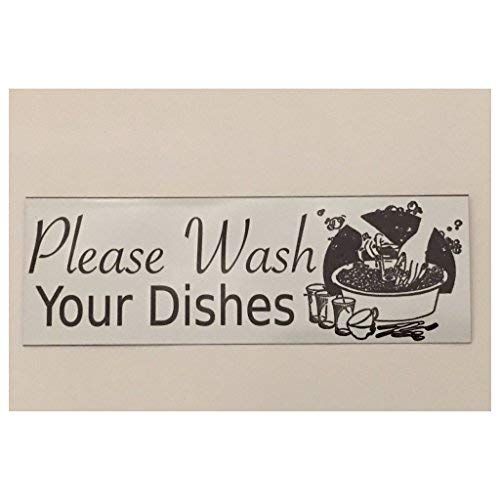 Compare Price kitchen signs wash dishes on
