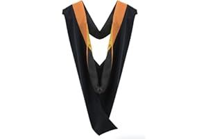 Cappe Diem Master Graduation Deluxe Hood (Nursing, Social Work, Theology, MBA, M.Ed, M.Sc.) Apricot Salmon Peacock