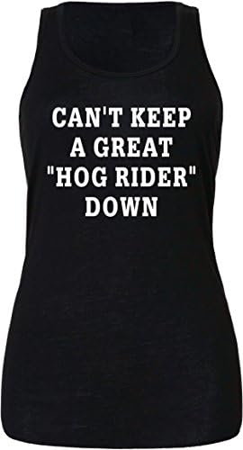 Womans Ladies Funny Tank Top CANT KEEP A GREAT HOG RIDER DOWN 2X