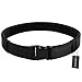 AIRSOFTPEAK Military Belt Security Mission First Tactical Combat Utility Nylon Belt for Men with Quick Release Buckle, Black