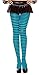 Plus Size Fun Striped Opaque Tights (Various Colors) 1 or 2 Packs