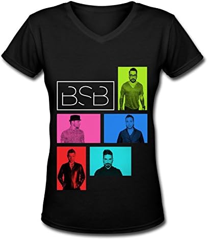 Hot V Neck T Shirt For Women Hot Backstreet Boys Larger Than Life Tour 2016