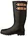Chooka Women's Tall Rain Boot, Black/Matte, 9 M US