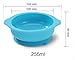 Baby/Toddler Feeding Silicone bowl with Stay-Put Suction Base and Spoon Set (Green)