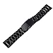 DHMXDC 22mm Width Stainless Steel Strap Metal Band for Motorola Moto 360 2nd Smartwatch and Lg Asus, Urbane, Pebble, Samsung Gear 2 Neo (Modern/Black)