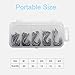 Thekuai Fishing Hooks Octopus Circle Hooks Black High Carbon Steel Hook Set of 75pcs/Box/5Size