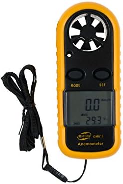 Terowa GM816 Digital Anemometer Wind-Speed Gauge Meter LCD Handheld Airflow Windmeter Thermometer
