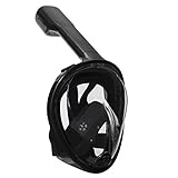 Full face Snorkel Mask - 180° view Panoramic snorkel gear, comfort and superior optics in a full face respirator. Panoramic Full Face Design - swimming mask for adult