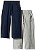 Gerber Graduates Boys' Toddler 2 Pack French Terry Pant, Navy/Grey, 5T