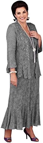 Irisdress Women's 2pc Plus Size Long Sleeve Mermaid Mother Of Bride Dress With Jacket Wedding Party Outfits US24