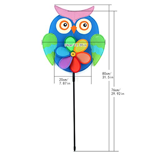 Lvyuanda Rainbow Colorful Wheel Wind Spinner Windmill - Outdoor Lawn Decor Your Yard and Garden - Kids Toy