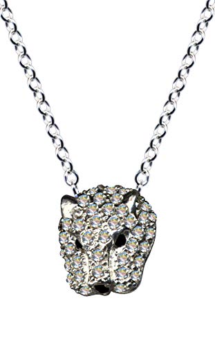 41OnL6ScyRL Cadena + colgante de cabeza de leopardo con cabeza de leopardo, plata de ley 925, circonitas, amor, fe, esperanza… Cadena + colgante de cabeza de leopardo con cabeza de leopardo, plata de ley 925, circonitas, amor, fe, esperanza… - Imagen 3