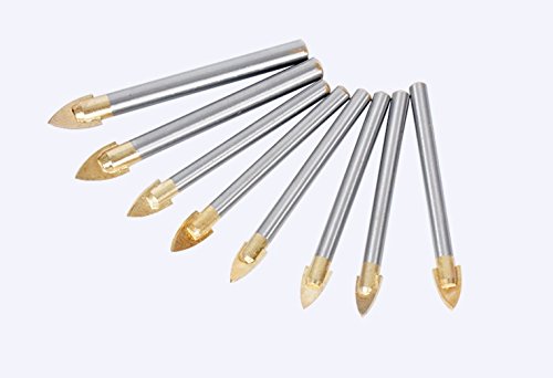 Generic 6mm : OZE19921102 1pc Silver Tone Cemented Carbide 4mm 5mm 6mm 8mm 10mm 12mm Dia Tiles Stone Drill Bit