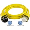 Conntek-50-Amp-125250-Volt-Marine-Shore-Power-4-Wire-Extension-Cord-with-Threaded-Ring