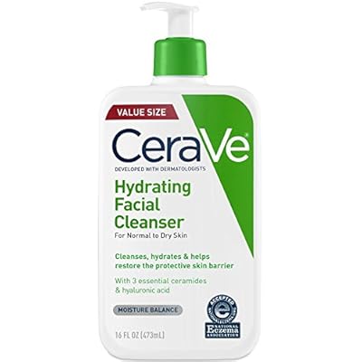 cerave hydrating facial cleanser for normal to dry skin fragrance free