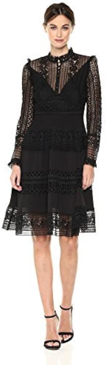 orabelle flared lace dress