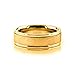 Genuine 18K Yellow Gold Polished Brushed Designer Wedding Band 7 mm
