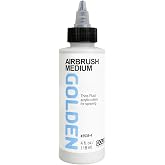 Airbrush Medium by GOLDEN, 4 fl. oz. Bottle, Professional Acrylic Medium, Transparent