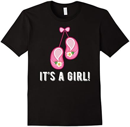 Men's It's A Girl Shirt: New Baby Coming Soon Pregnancy Gift Tee XL Black