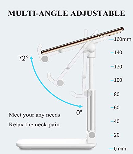 Babacom Handy Ständer, Tablet Ständer Verstellbare Winkel Höhe Aluminium Kratzfest kompatibel,Halterung für Ipad Phone,Samsung,Huawei,Xiaomi
