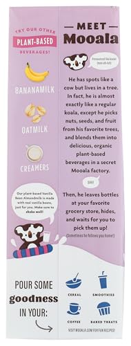MOOALA BRANDS PLANT BASED BEVERAGE, UNSWEETENED VANILLA ALMONDMILK (6 PACK) | ORGANIC PLANT BASED BEVERAGE | DAIRY FREE, GLUTEN FREE, ORGANIC, KOSHER |