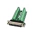 Swellder Connector Db25 D-sub Male Plug 25-pin Port 2 Row Terminal Breakout PCB Board