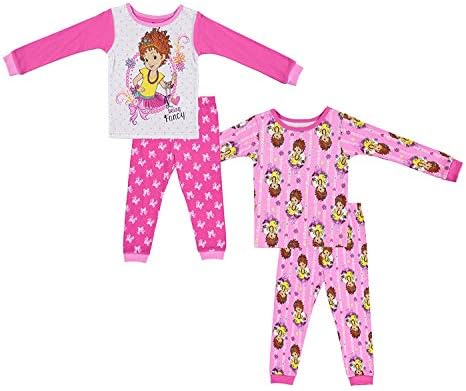 Disney Girls Fancy Nancy Pajamas - 2-Pack of 2-Piece Long Sleeve Pajama Sets