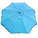 SNAIL Beach Umbrella, 7 ft Sand Anchor with Tilt Aluminum Pole, Portable Sun ray Protection Beach Umbrella with Carry Bag for Outdoor Patio, Blue