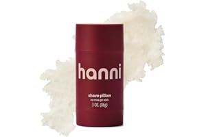 HANNI Shave Pillow, Shaving Gel for Women and Men, Hair Removal Products for Pubic, Body Hair or Legs, In-Shower/Waterless Razor, Travel Friendly Skin Care Moisturizer, Women's Grooming, 3 oz