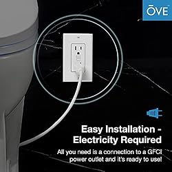 Ove Decors Yosemite Bidet Toilet Built-in with Tank