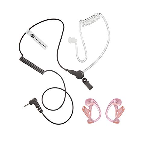 2.5mm Surveillance Listen/Receive Only Earpiece [ Covert Acoustic Coil Tube Headset] Compatible with MOTOROLA TALKABOUT TLKR COBRA RADIO (1 pin) XTR, XTR446, XTL446, XTX446, PMR446