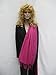 Cashmere Pashmina Group: Solid Pashmina Shawl, Scarf, Wrap & Stole(Regular size) Hot Pink