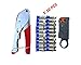 Coax Cable Crimper Elibbren Coaxial Compression Tool Kit with Wire Stripper Tool F RG6 RG59 Connectors of 10PCS