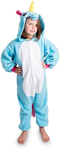 Emolly Fashion Kids Animal Unicorn Pajama Onesie - Soft and Comfortable with Pockets